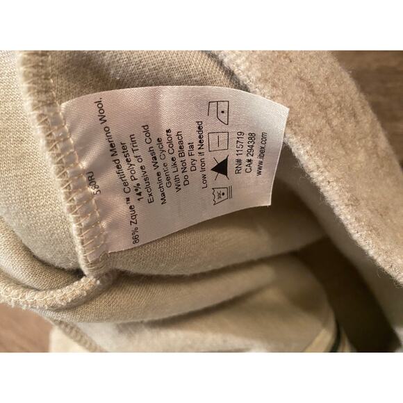 Ibex Alana Tunic Sweater Jacket, Size XS, Merino Wool Full Zip Almond Heather - Picture 4 of 6